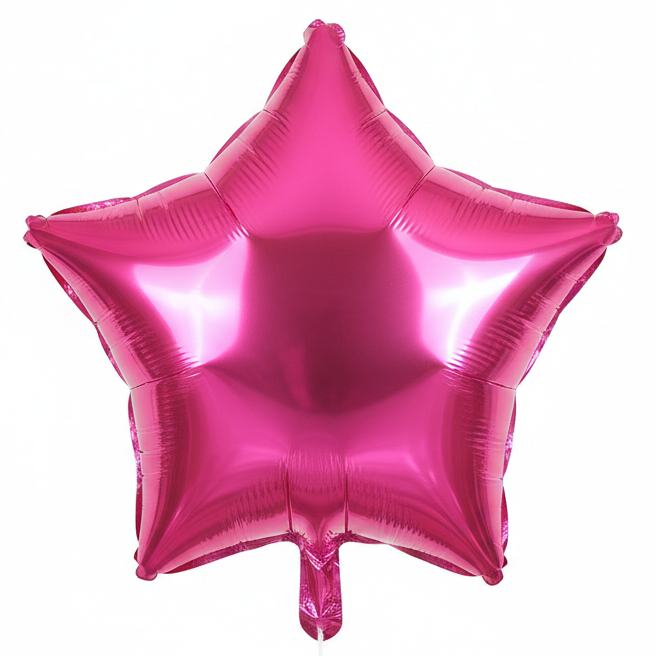 18" hot pink Star