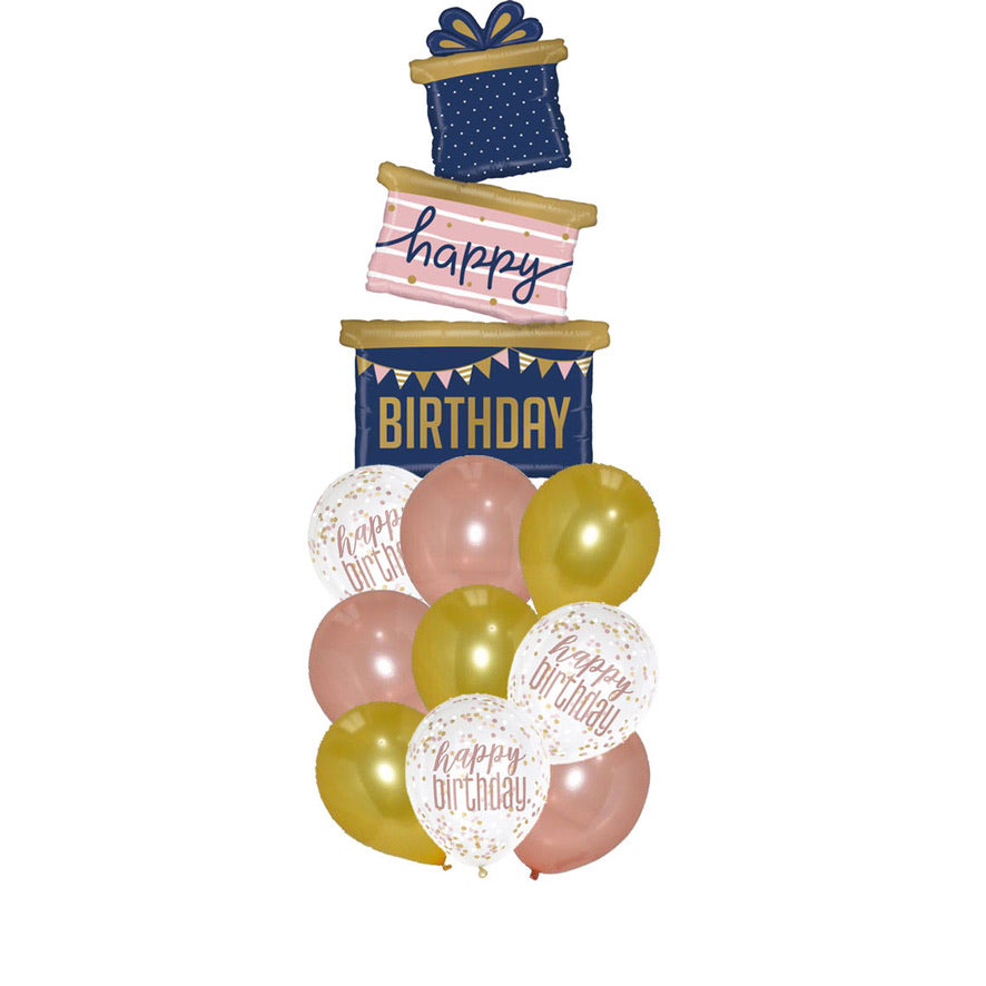 Birthday Surprise Stack Bouquet