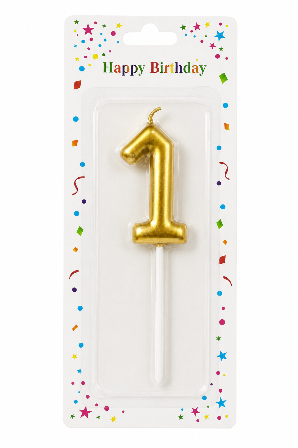 2.5" Luxury Golden Number Candle