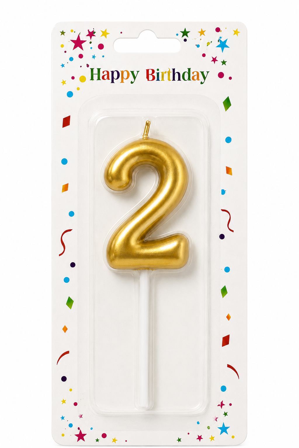 2.5" Luxury Golden Number Candle