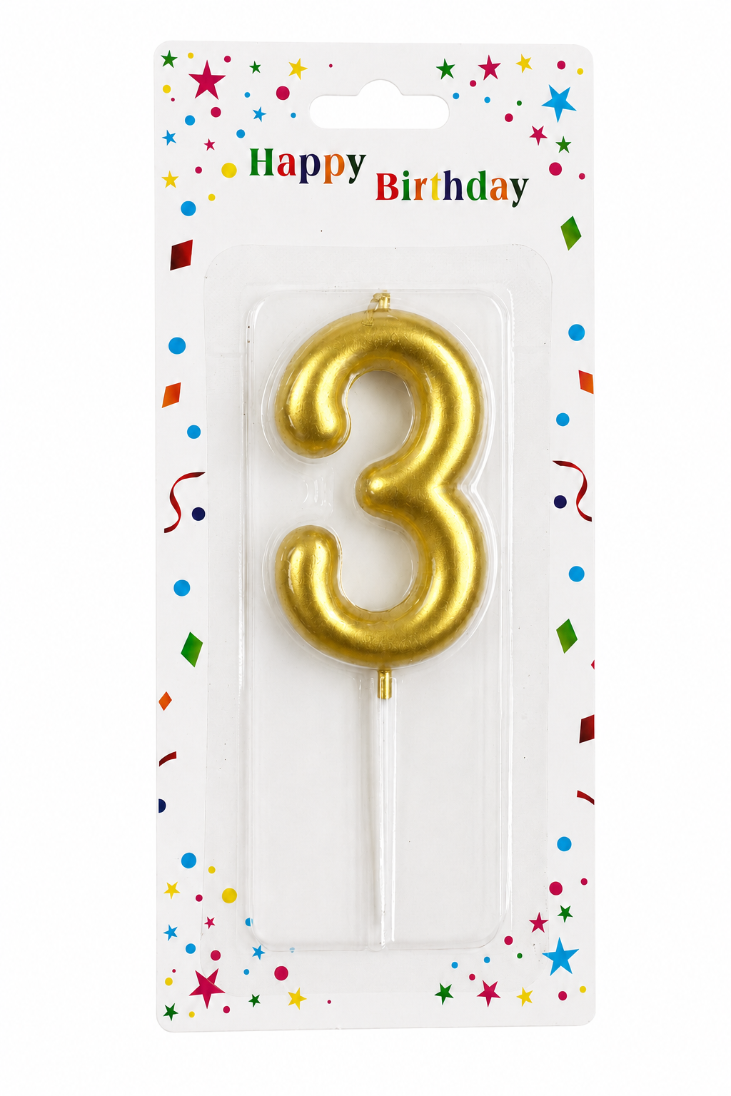 2.5" Luxury Golden Number Candle