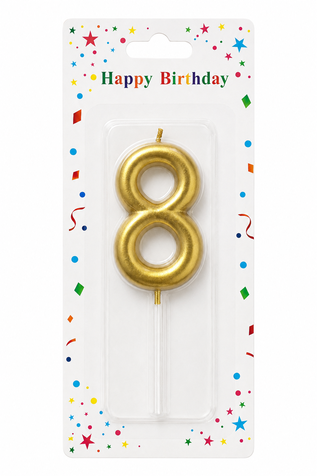 2.5" Luxury Golden Number Candle