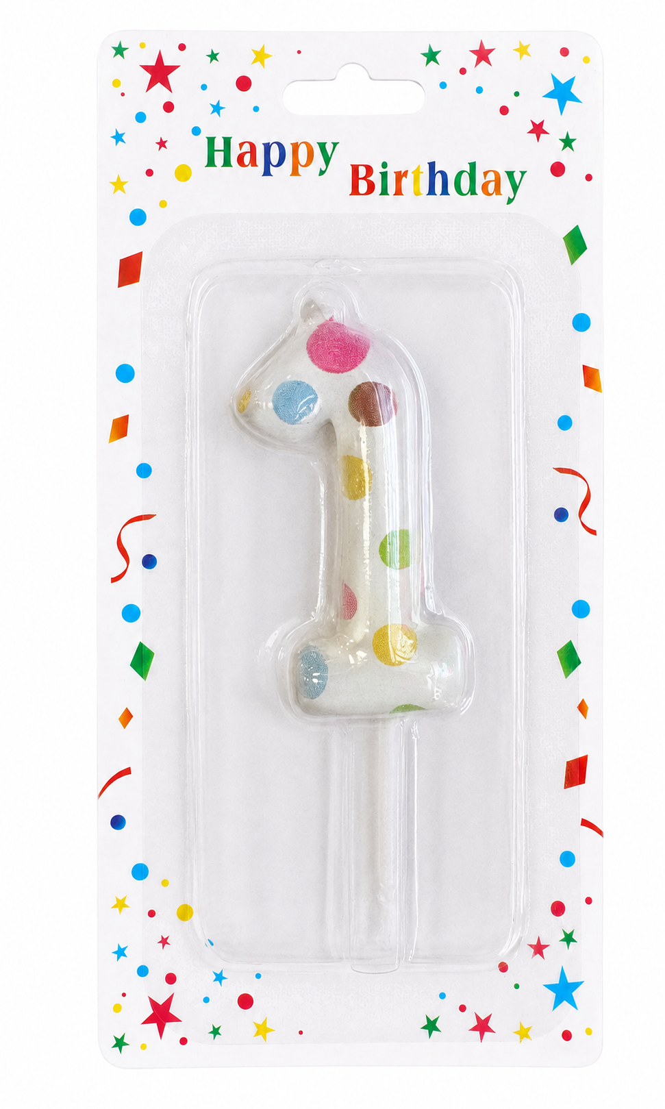 2.5" Cute colorful Number Candle