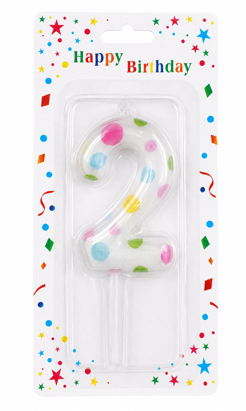 2.5" Cute colorful Number Candle
