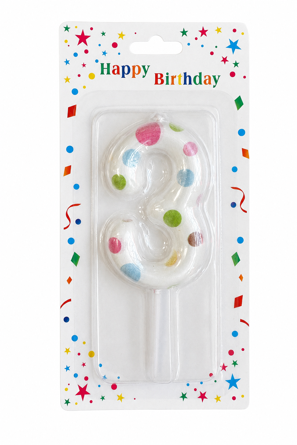 2.5" Cute colorful Number Candle