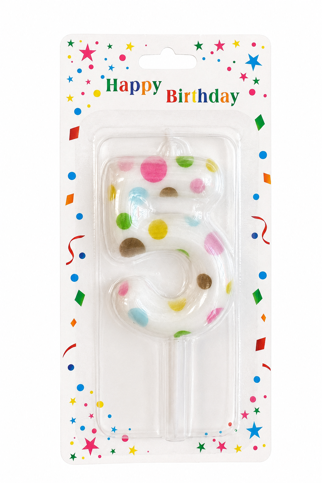 2.5" Cute colorful Number Candle