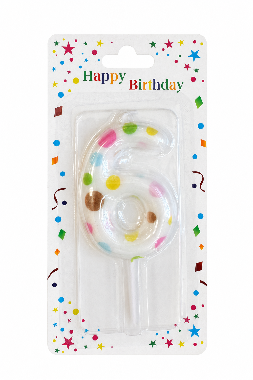 2.5" Cute colorful Number Candle