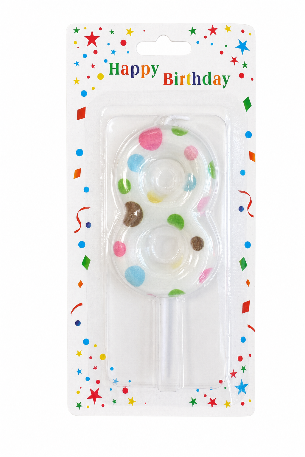 2.5" Cute colorful Number Candle