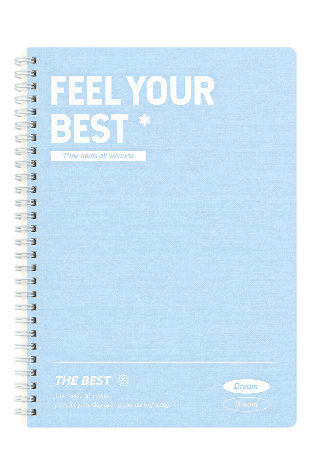 NB1000BU Feel Your Best A5 Spiral Notebook - Blue
