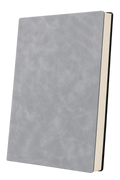 NB1005GY Classic Grey A5 Leather Cover Notebook