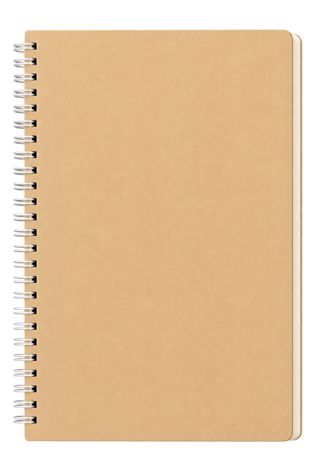 NB1003 Classic Kraft A5 Spiral Notebook - Brown