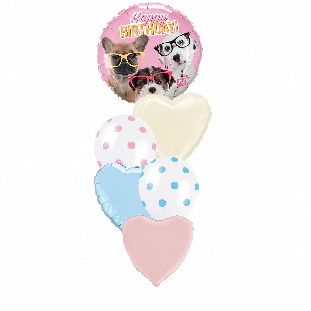 Puppy Party Birthday Balloon Bouquet