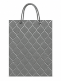 GB2001GY Elegant Grey & Silver Pattern Gift Bag