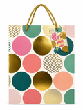 GB3005 Pastel & Gold Circle “Just for You” Gift Bag