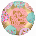18" Sweet Treats Happy Birthday Foil Balloon