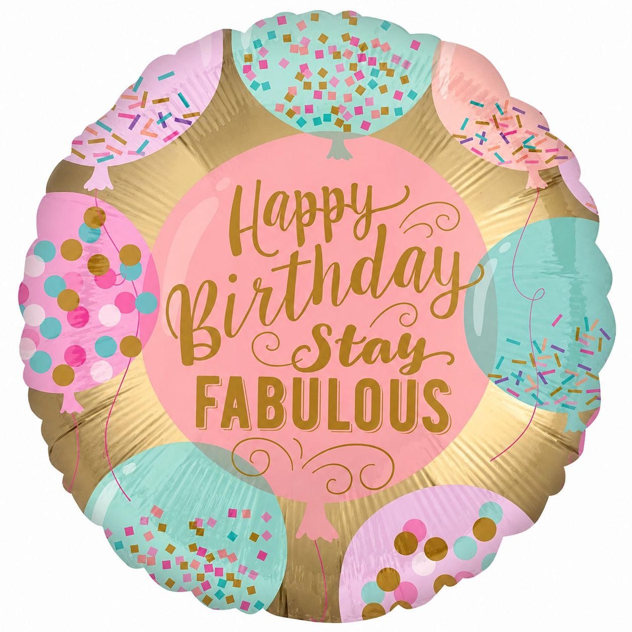 18" Sweet Treats Happy Birthday Foil Balloon