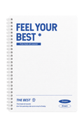 NB1000WT Feel Your Best A5 Spiral Notebook - White