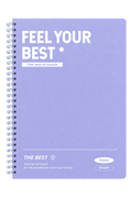 NB2000PU Feel Your Best B5 Spiral Notebook - Purple