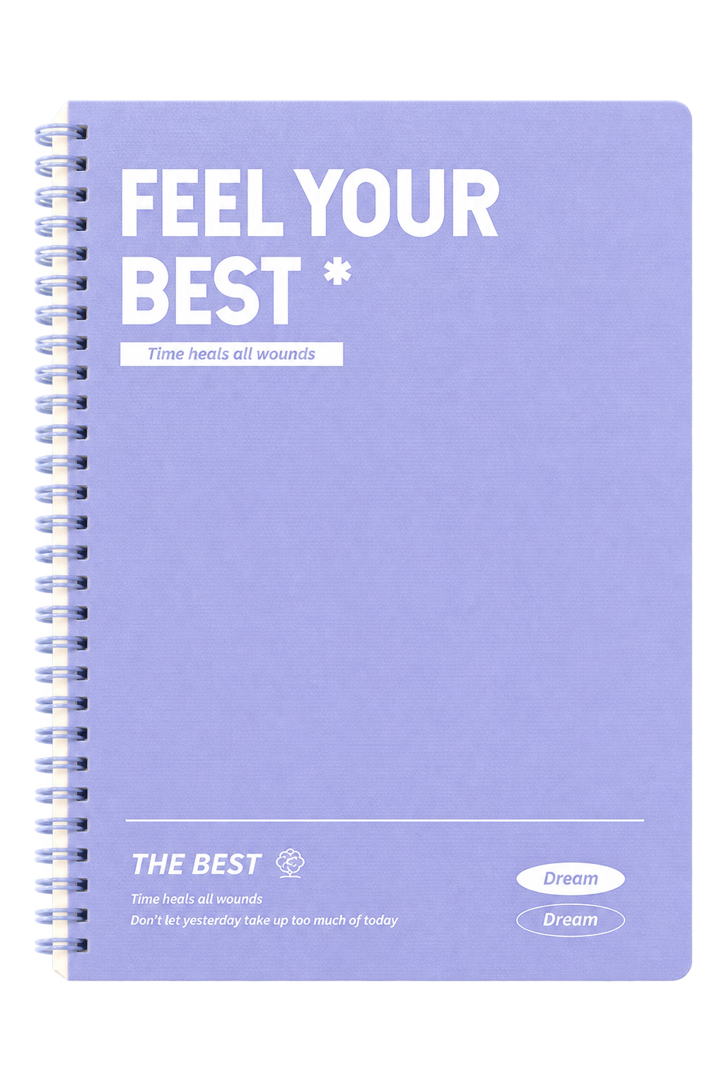 NB2000PU Feel Your Best B5 Spiral Notebook - Purple