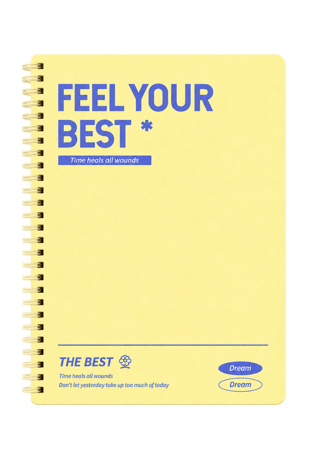 NB2000YE Feel Your Best B5 Spiral Notebook - Yellow