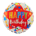 18" Festive Star Happy Birthday Foil Balloon