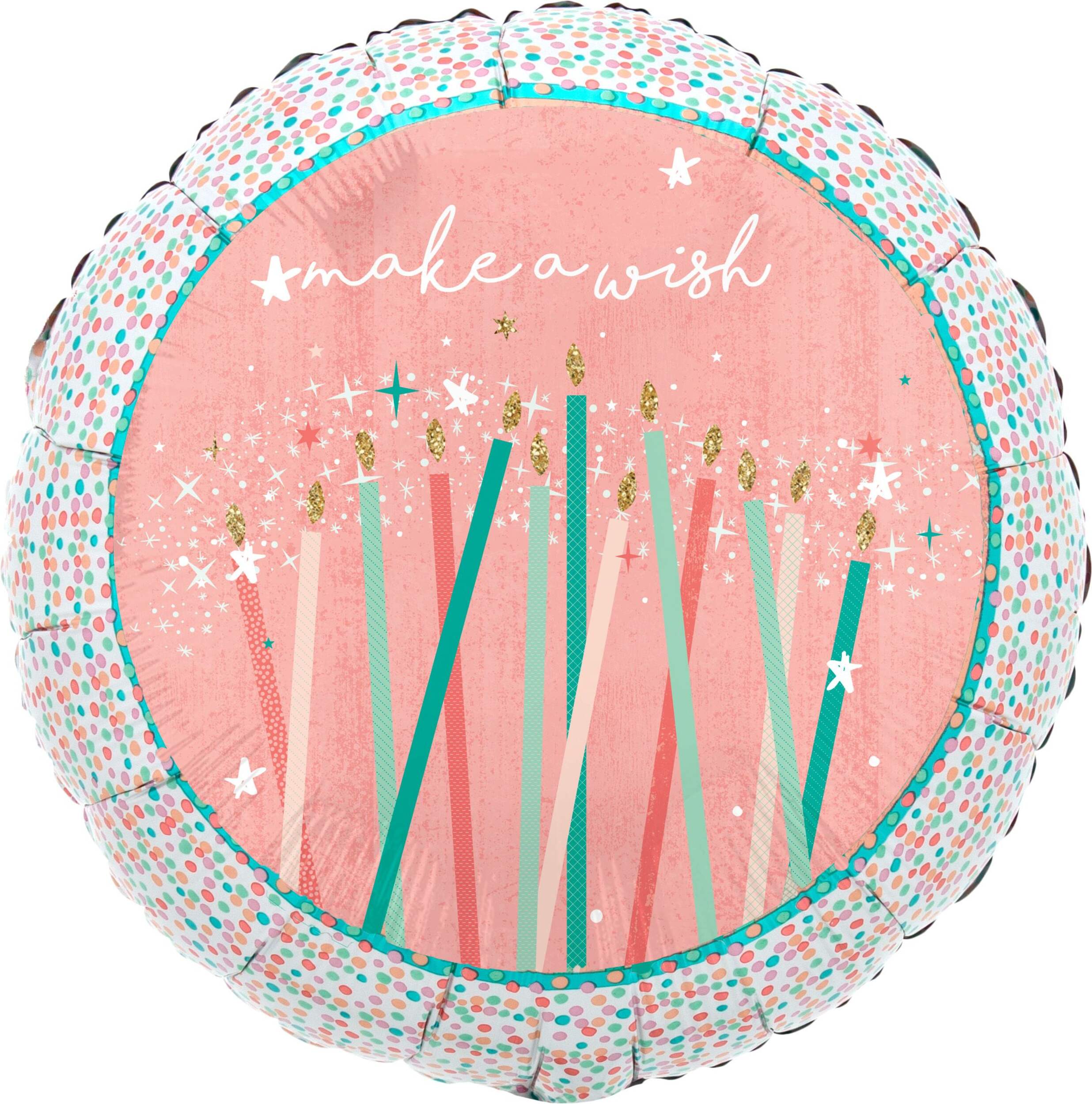 18" Make a Wish Birthday Foil Balloon
