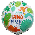 18" Happy Dino Birthday Party Foil Balloon