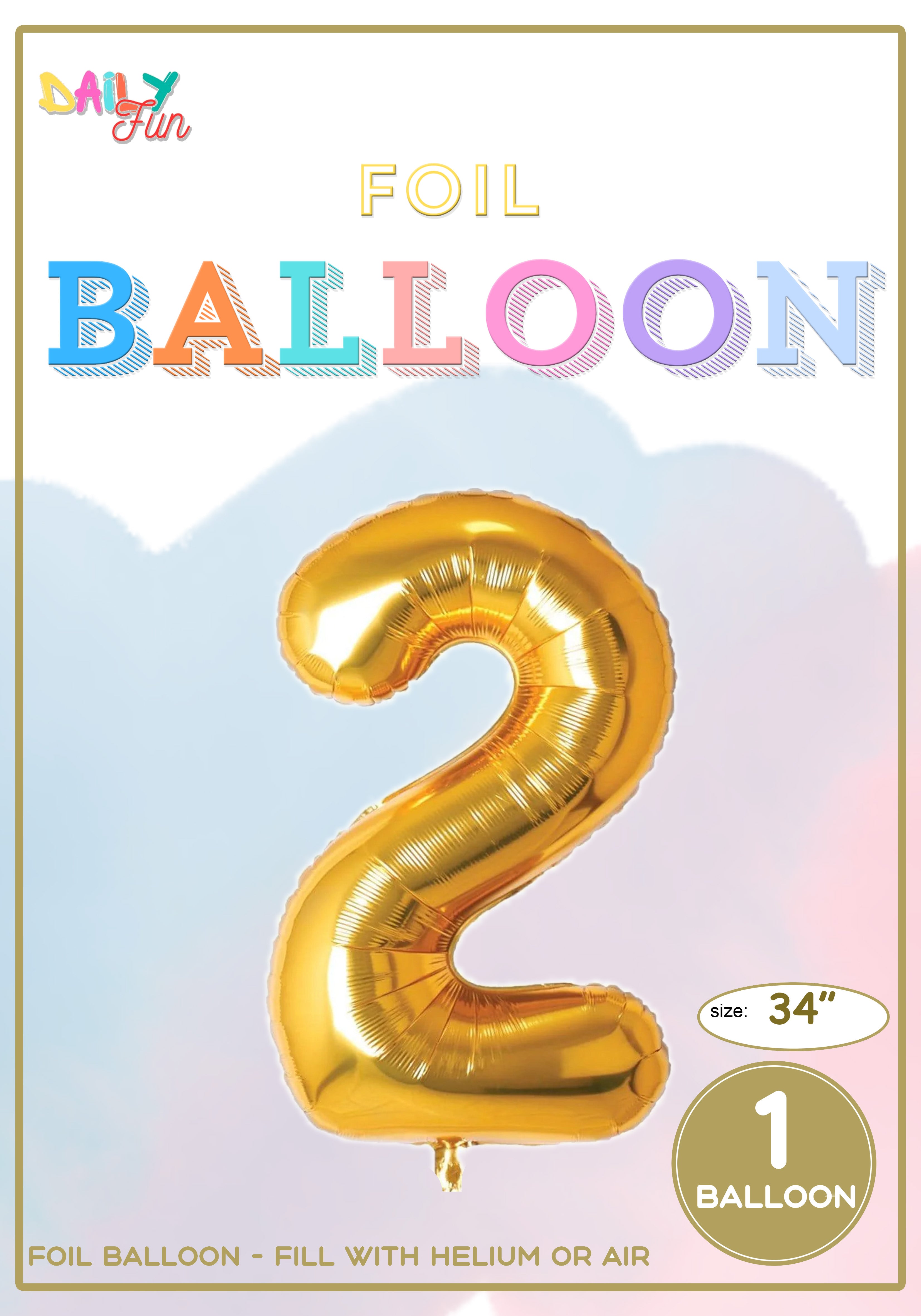 34 inch Foil Balloon-2(With Helium)