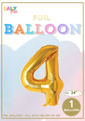 34 inch Foil Balloon-4(With Helium)