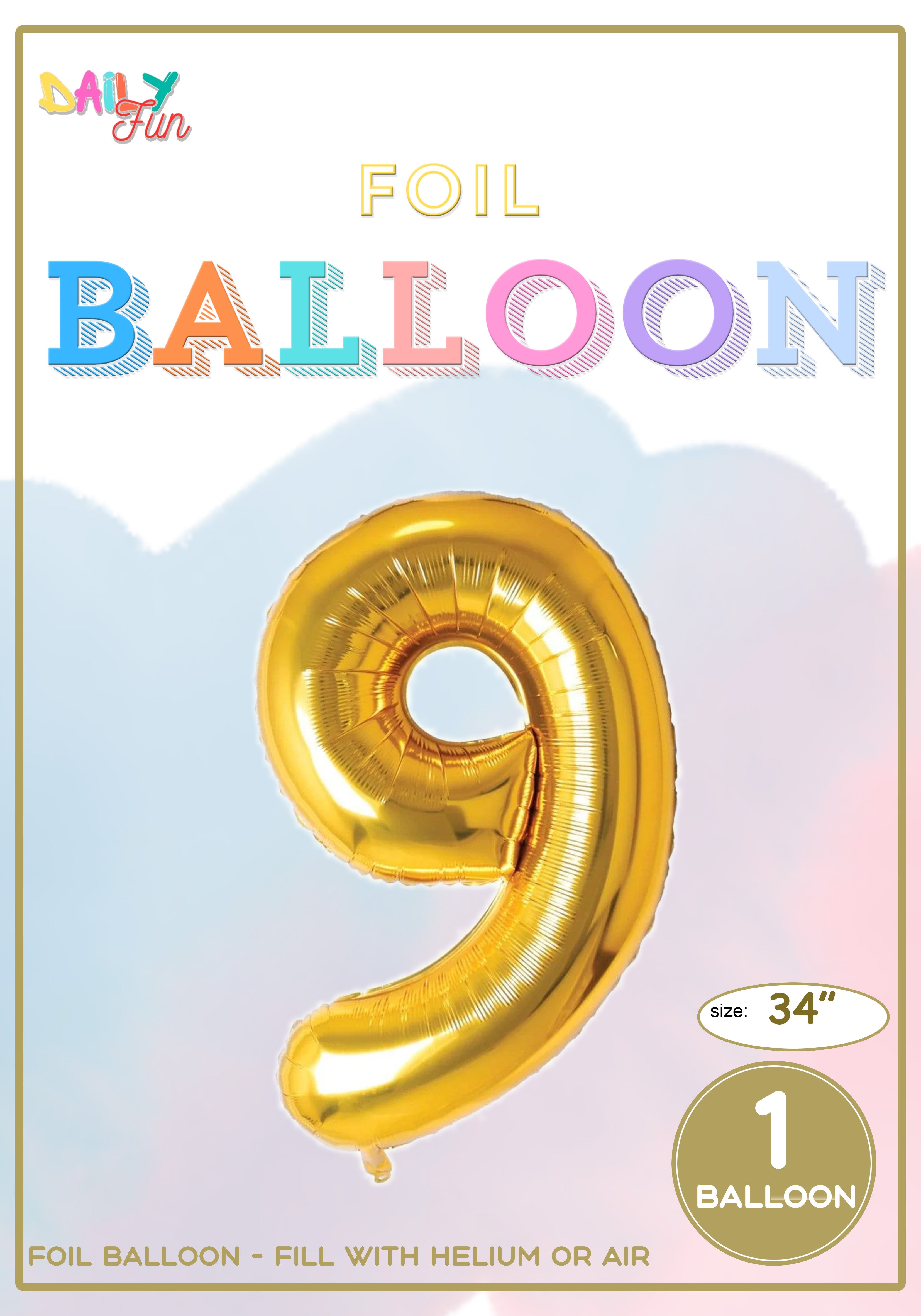 34 inch Foil Balloon-9(With Helium)