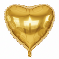 18" gold Heart