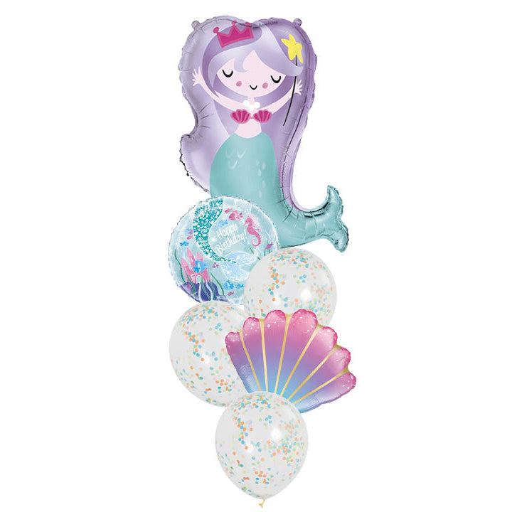 Magical Mermaid Birthday Balloon Bouquet