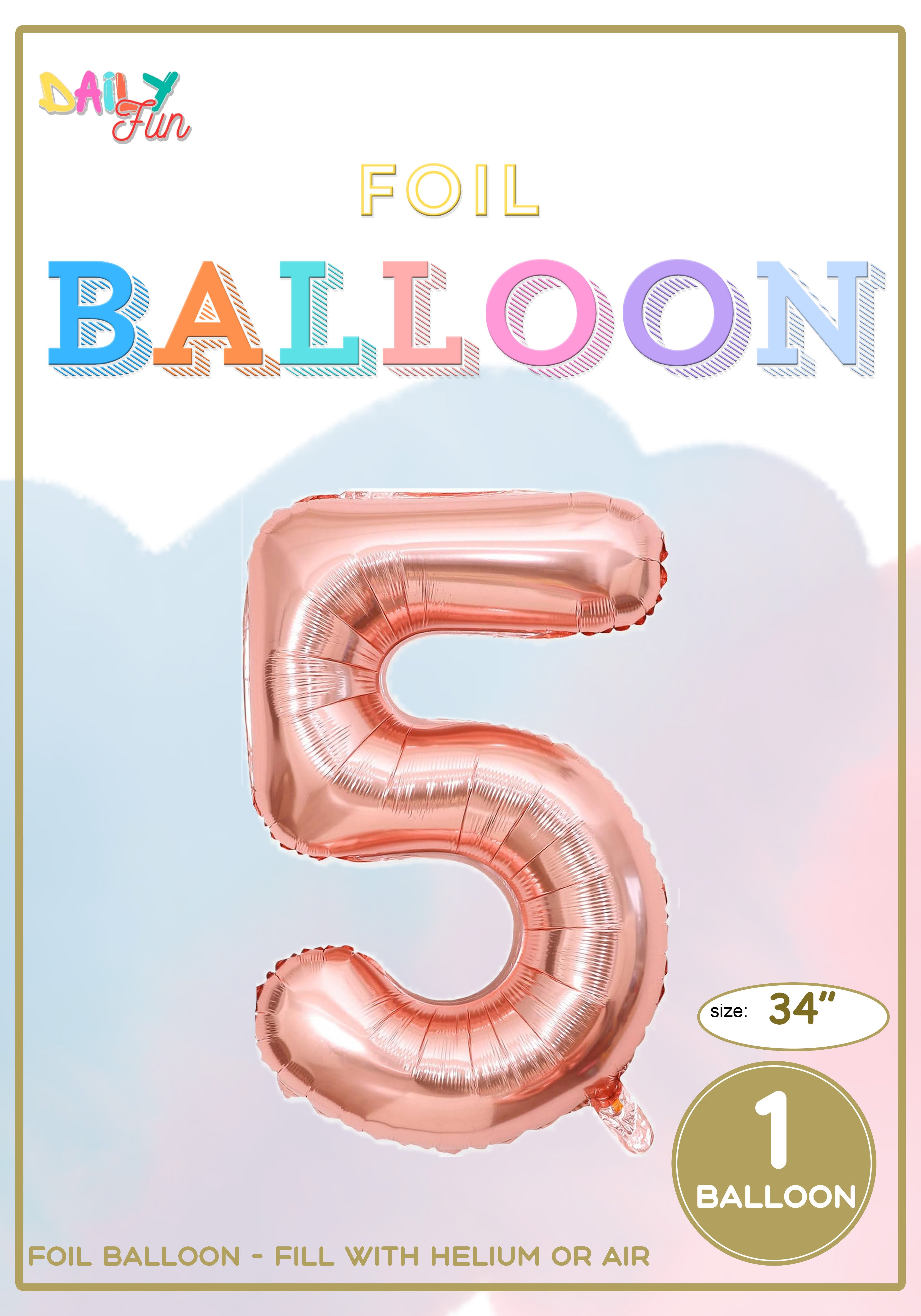 34 inch Foil Balloon-5(With Helium)