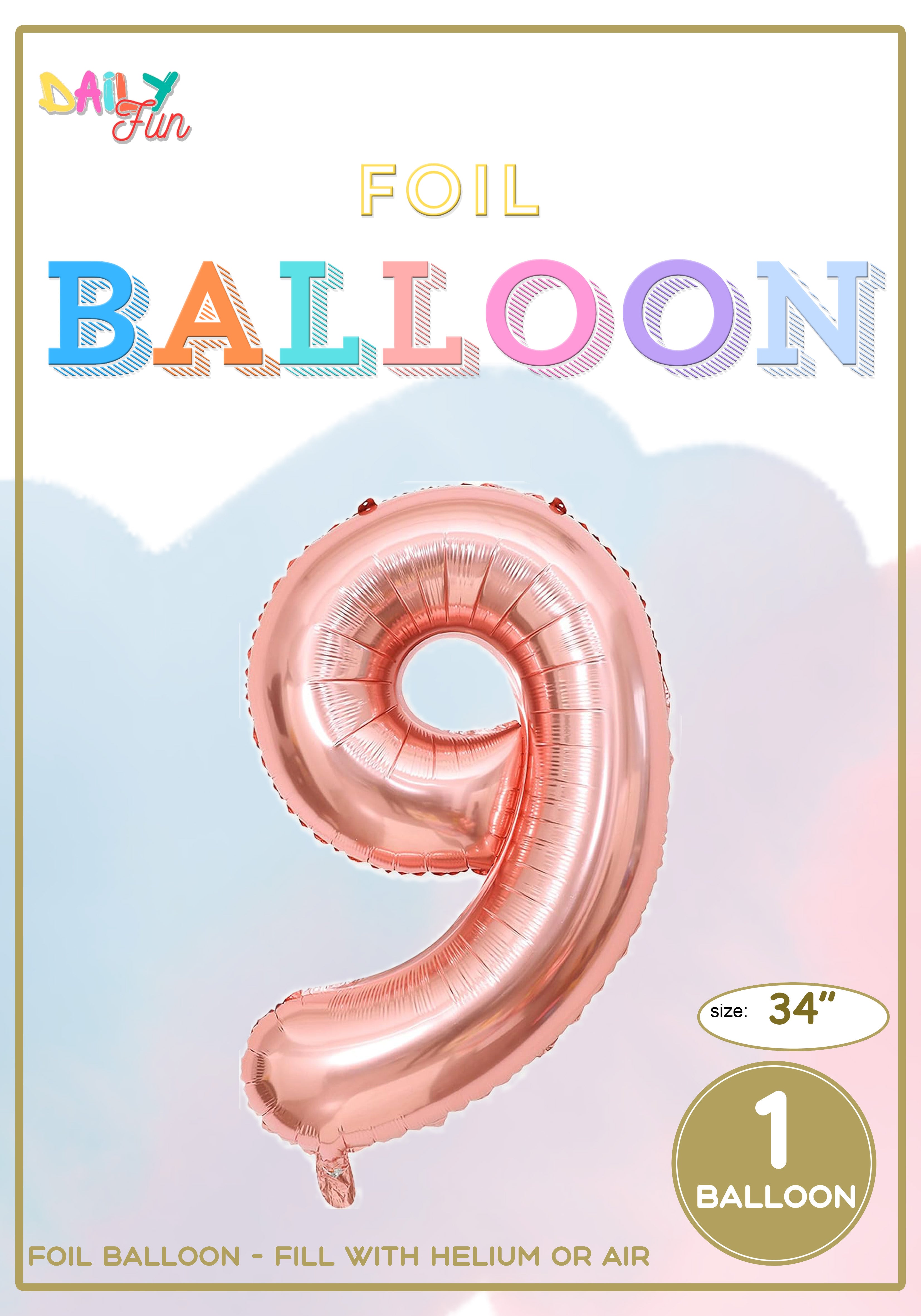 34 inch Foil Balloon-9(With Helium)