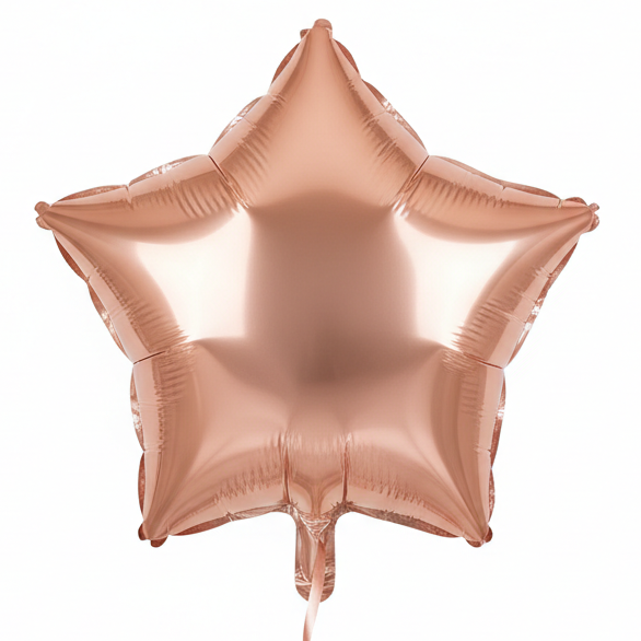 18" Rose Gold Star