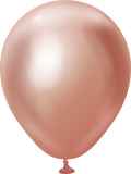 12 inch Latex Balloon- Matellic Affect Rose Gold(With Helium)