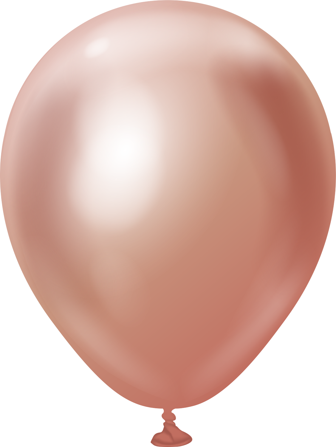 12 inch Latex Balloon- Matellic Affect Rose Gold(With Helium)