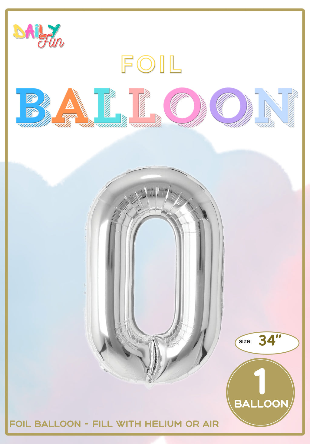 34 inch Foil Balloon-0 (With Helium)