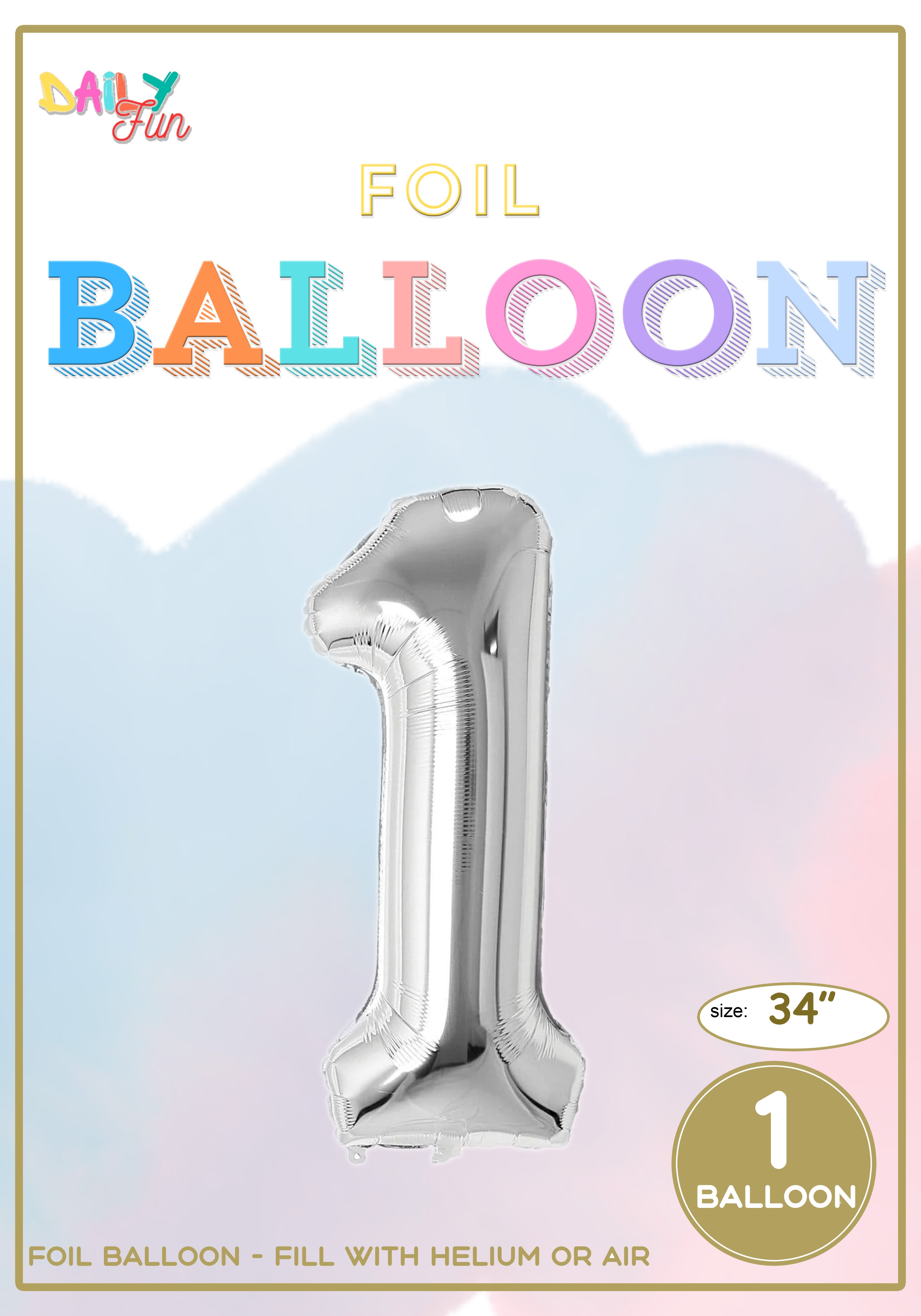 34 inch Foil Balloon-1(With Helium)
