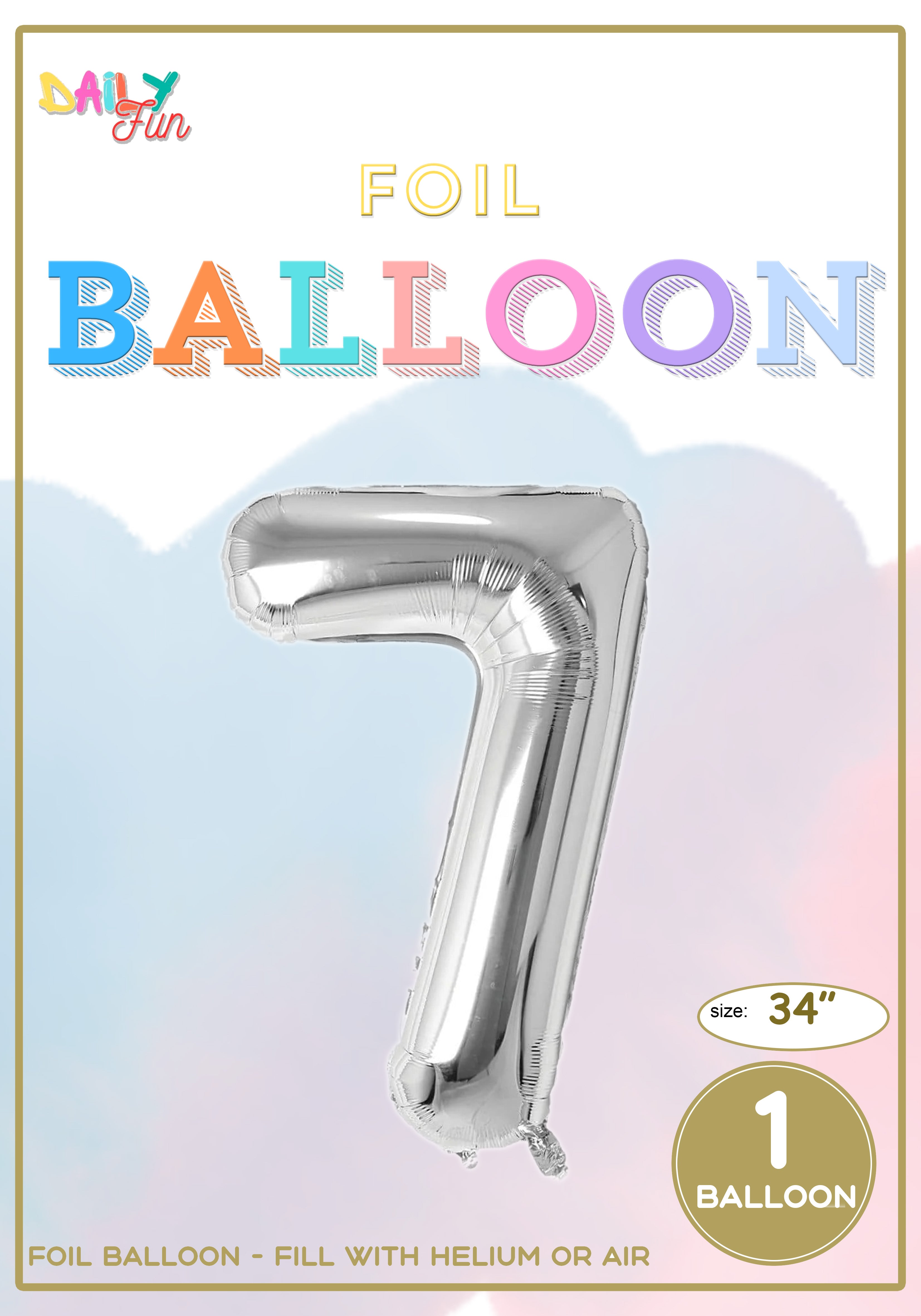 34 inch Foil Balloon-7(With Helium)