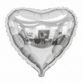 18" Silver Heart