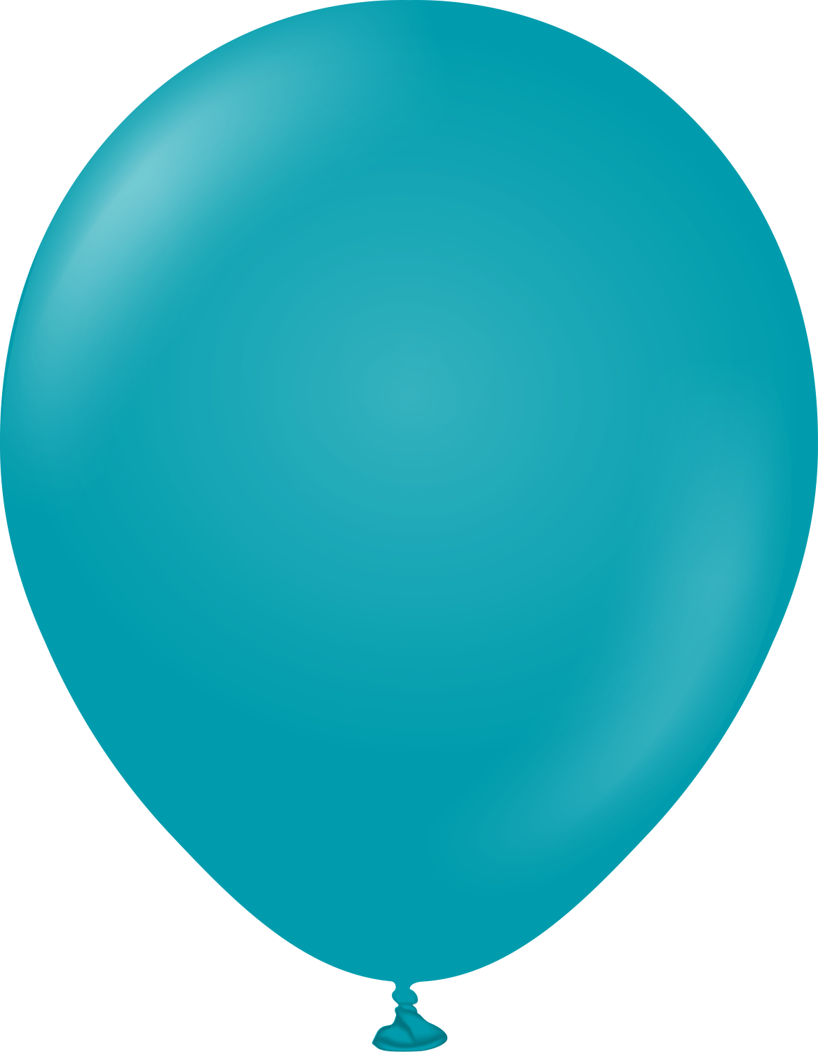 12 inch Latex Balloon-Teal (With Helium)